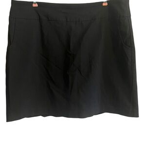 Meera Lane Skort 18W Stretch Plus Size Classic Neutral Minimalist Black